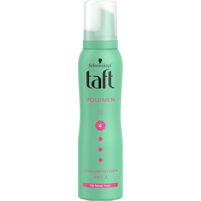 Taft Mousse Volume for Fine Hair, Hold Level 4 (150 ml), Hair Mousse for Volume and Strong Hold, Hair Styling with 24 Hours Long-Lasting Hold - Image 1